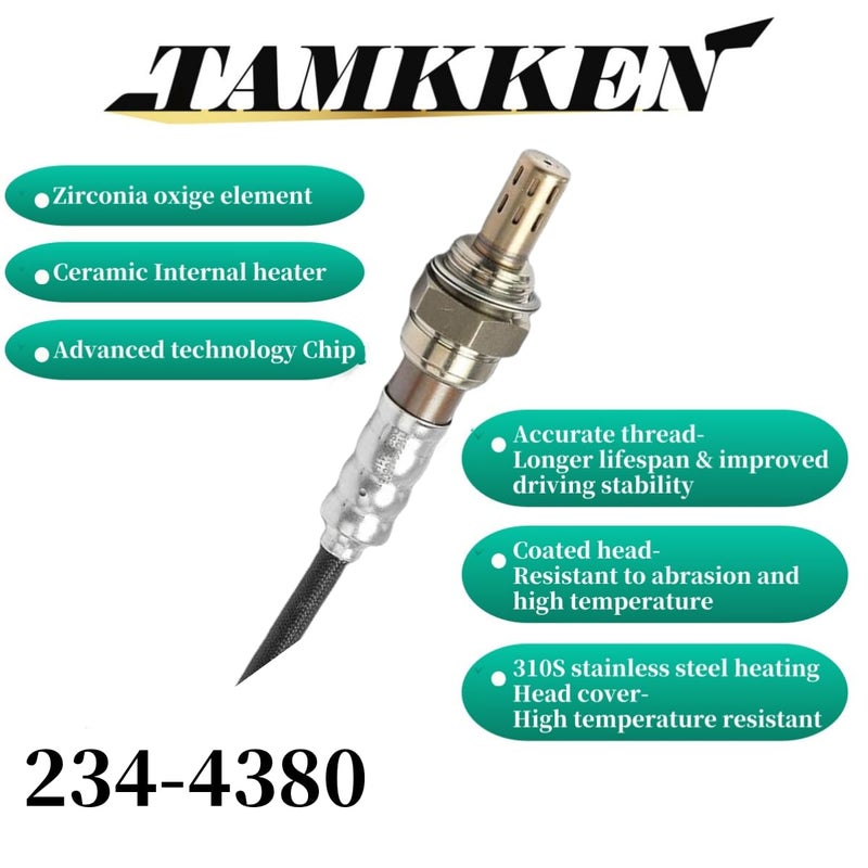 TAMKKEN حساس الأكسجين TAMKKEN O2 في الأسفل 234-4380 2344380 226A0ET000 متوافق مع ألتيما ماكسيما 370Z ألتيما كيوب مورانو ماكسيما روج FX35 FX50 G35 G37 M35 M37 M56 2007 2008 2009 2010 2011 2012 2013 - Image 2
